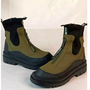 NEW KG KURT GEIGER Designer Khaki Trait Vegan Boots Women 7.5 or Men 6 unisex
